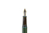 Taccia Kaku-Tate limited edition 14k gold fountain pen in navy with silver accents, showcasing its elegant design and craftsmanship.