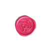 Brass wax seal with dog symbol design from Papier Plume, featuring intricate details and a polished finish.