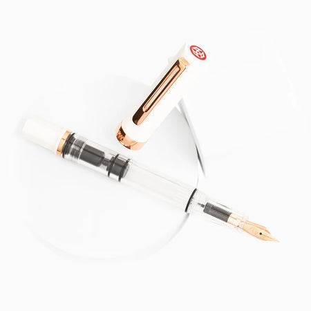 Twsbi - Eco - White RoseGold- Fountain Pen - Papier Plume