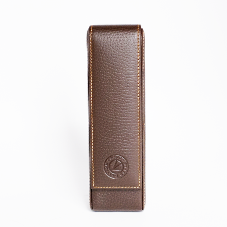 Eng Leather Co. - 2 Pen Hard Case Brown - Papier Plume