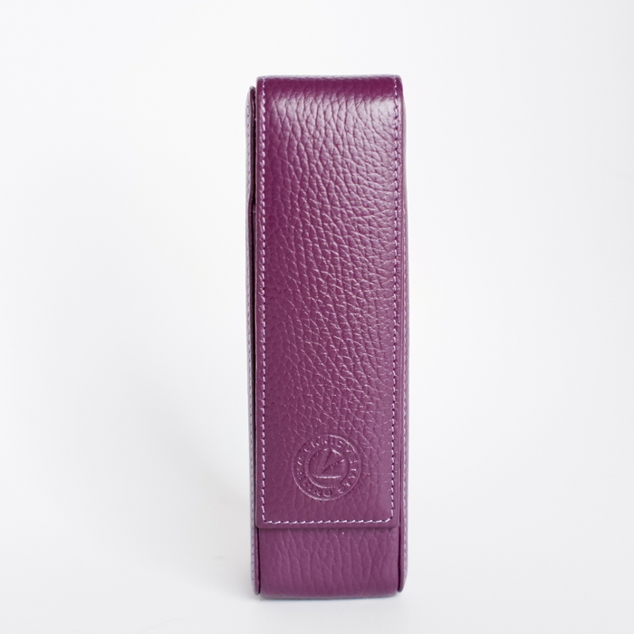 Eng Leather Co. - 2 Pen Hard Case Aubergine - Papier Plume