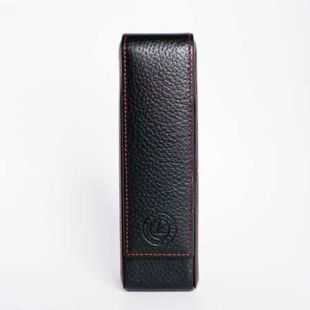 Eng Leather Co. - 2 Pen Hard Case Green Black - Papier Plume