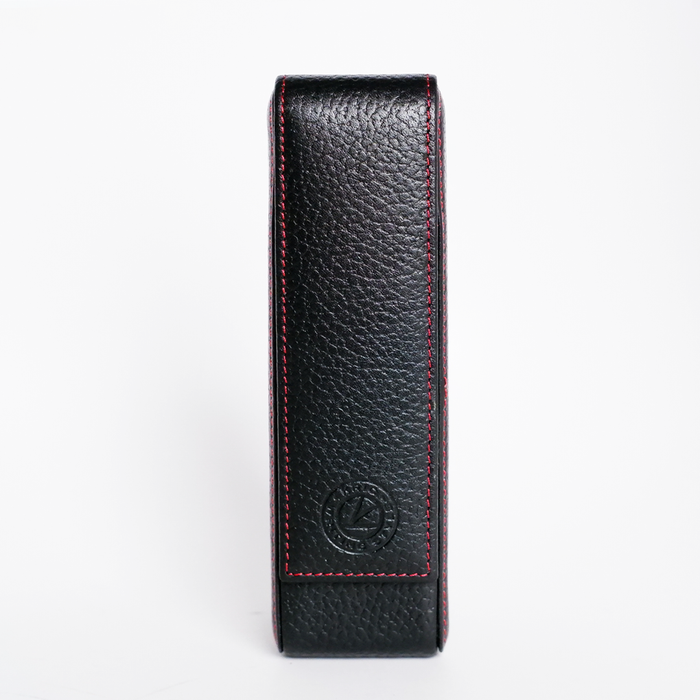 Eng Leather Co. - 2 Pen Hard Case Green Black - Papier Plume