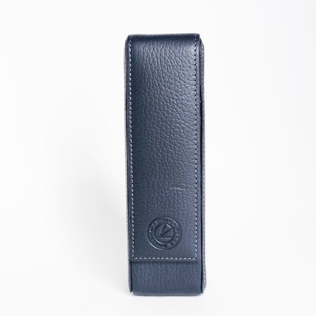 Eng Leather Co. - 2 Pen Hard Case Green Navy - Papier Plume