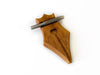 Eng. Leather - Wooden Pen Rest - Papier Plume