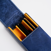 Eng Leather Co. - 3 Pen Hard Case Blue - Papier Plume