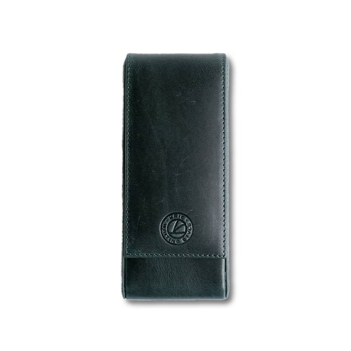 Eng Leather Co. - 3 Pen Hard Case Green - Papier Plume