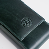 Eng Leather Co. - 3 Pen Hard Case Green - Papier Plume