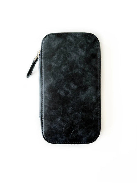 Eng Leather Co. - 3 Slot - Leather Pen Case Dark Cloud - Papier Plume