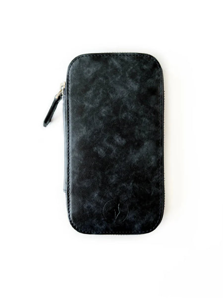 Eng Leather Co. - 3 Slot - Leather Pen Case Night storm - Papier Plume