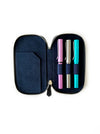 Eng Leather Co. - 3 Slot - Leather Pen Case Dark Cloud - Papier Plume