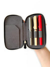 Eng Leather Co. - 3 Slot - Leather Pen Case Night storm - Papier Plume