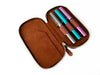 Eng Leather Co. - 3 Slot - Leather Pen Case Toffee - Papier Plume