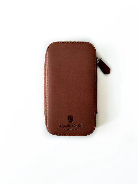 Eng Leather Co. - 3 Slot - Leather Pen Case Toffee - Papier Plume