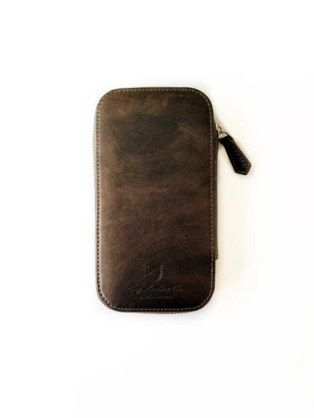 Eng Leather Co. - 3 Slot - Leather Pen Case Galaxy - Papier Plume
