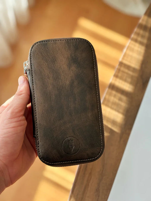 Eng Leather Co. - 3 Slot - Leather Pen Case Galaxy - Papier Plume