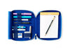 Eng Leather Co. - 4 Slot A5 Organizer Leather Pen Case Prussian Blue - Papier Plume