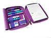 Eng Leather Co. - 4 Slot A5 Organizer Leather Pen Violet - Papier Plume