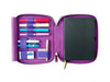 Eng Leather Co. - 4 Slot A5 Organizer Leather Pen Violet - Papier Plume