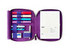 Eng Leather Co. - 4 Slot A5 Organizer Leather Pen Violet - Papier Plume