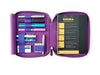 Eng Leather Co. - 4 Slot A5 Organizer Leather Pen Violet - Papier Plume