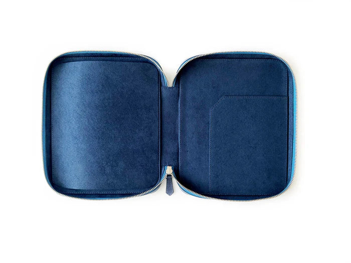 Eng Leather Co. - 9 Slot Leather Pen Case Midnight Blue - Papier Plume