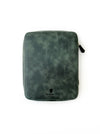 Eng Leather Co. - 9 Slot Leather Pen Case Patina Copper Green - Papier Plume