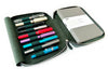 Eng Leather Co. - 9 Slot Leather Pen Case Patina Copper Green - Papier Plume