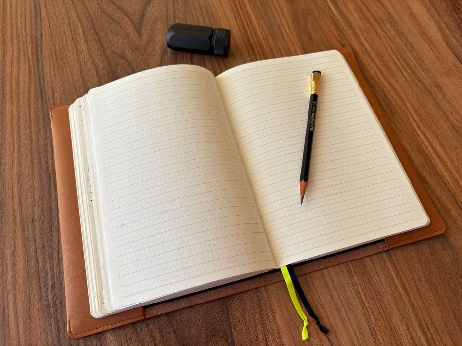Eng Leather Co. - A5 Size - Apple leather Notebook Cover (Vegan) - Papier Plume