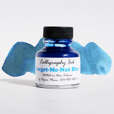 Bottled Calligraphy Inks - Forget-Me-Not Blue - Papier Plume