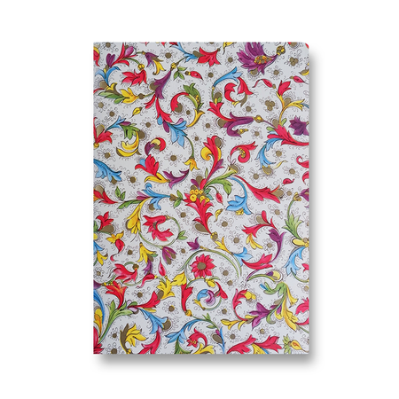 Kartos Florentia A5 soft cover journal with floral design, ideal for note-taking and writing.