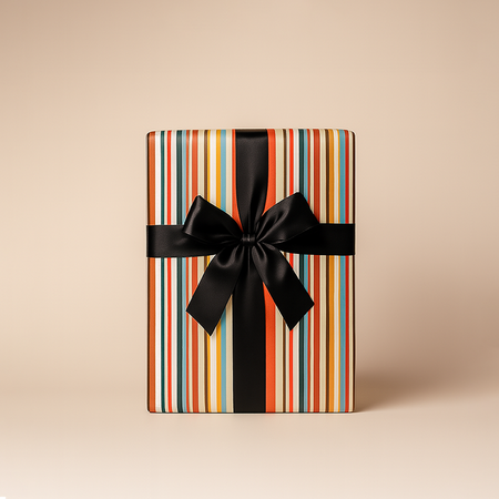 Wrapped Gift Blocks gift wrapping option with decorative paper and ribbons for elegant gift presentation.