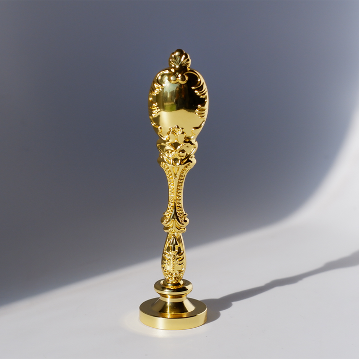 Gold wax seal handle with 8mm screw from Papier Plume, designed for elegant sealing and decorative purposes.