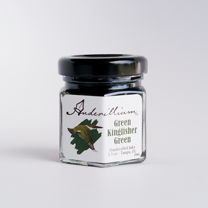 Anderillium - Green Kingfisher Green - Fountain Pen Ink - Papier Plume