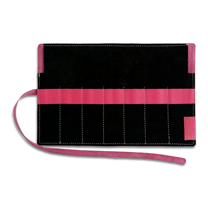 San Lorenzo - Leather Pen Roll - Coral - Papier Plume