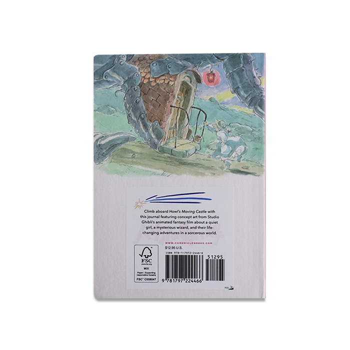 Small Howl's Moving Castle journal by Chronicle Books featuring a whimsical cover design for note-taking and writing.