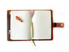 Eng Leather Co. - A5 Size - Leather Notebook Folio - Dark Toscano Brown - Papier Plume