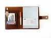 Eng Leather Co. - A5 Size - Leather Notebook Folio - Dark Toscano Brown - Papier Plume