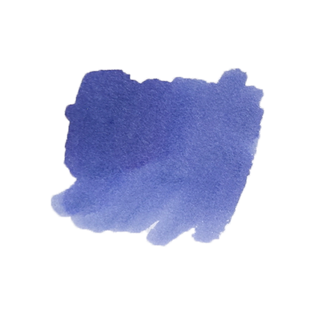 Cathay Kirin fountain pen ink in Imperial Blue bottle, showcasing vibrant blue ink with ink bottle and label details.