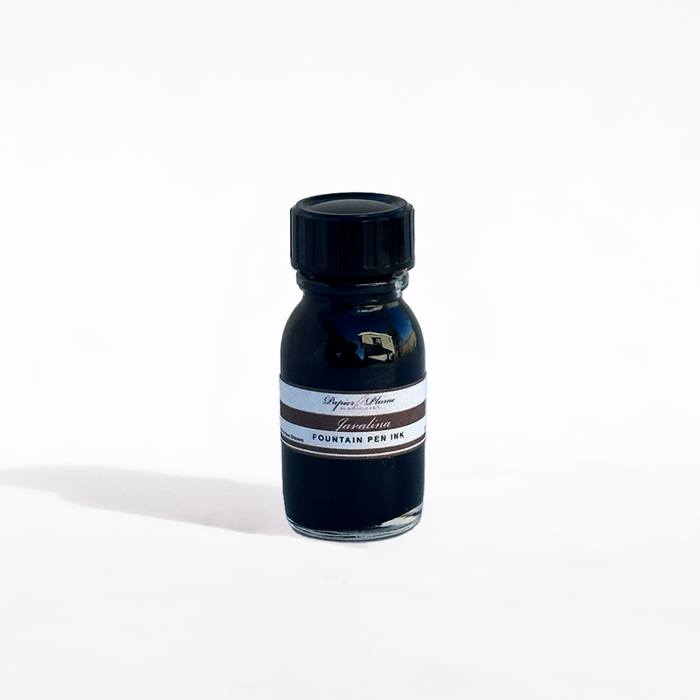 Papier Plume fountain pen ink set of 12 bottles, 15ml each, featuring vibrant ink colors for writing and calligraphy.