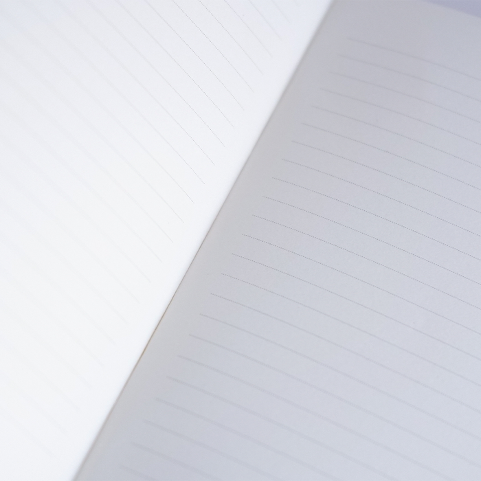 Papier Plume Analog Memory Backup Journal with lined pages for writing and note-taking.