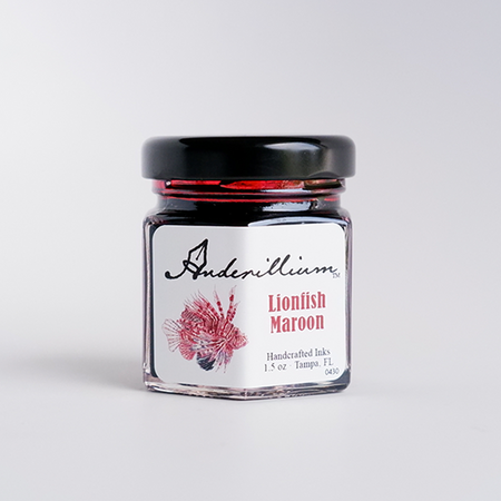 Anderillium - Lion Fish Maroon - Fountain Pen Ink - Papier Plume