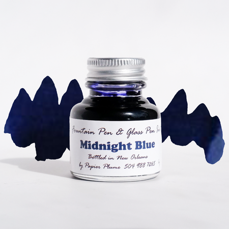Papier Plume - Fountain Pen Ink - Midnight Blue - Papier Plume