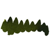 Papier Plume Moss Green fountain pen ink bottle with a clear label and ink inside, suitable for writing and calligraphy.
