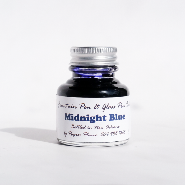 Papier Plume - Fountain Pen Ink - Midnight Blue - Papier Plume