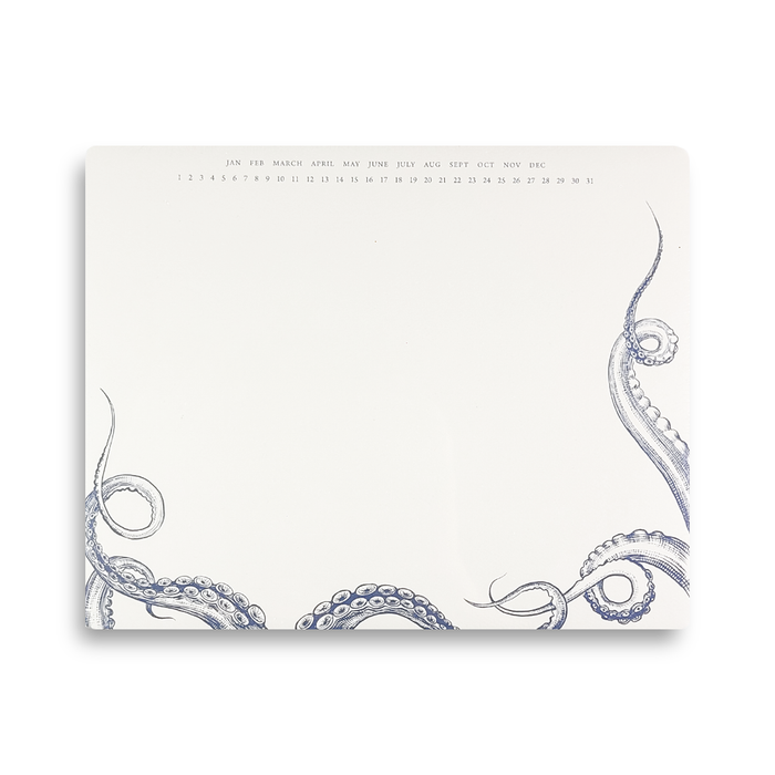 Alexa Pulitzer octopus-themed notepad featuring an undulating octopus illustration on the cover, ideal for notes and reminders.