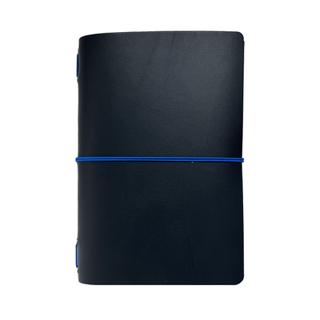 Imperfect Concepts Ollie Raven B6 Trifold Folio journal cover with a sleek black design and foldable trifold front.