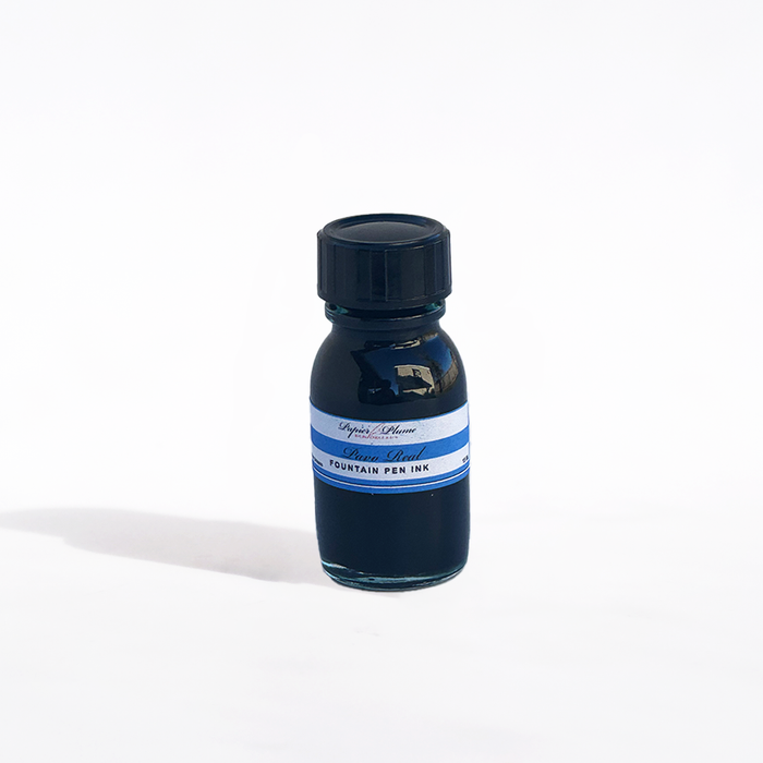 Papier Plume fountain pen ink set with 12 colorful 15ml bottles, vibrant ink colors for writing and calligraphy.
