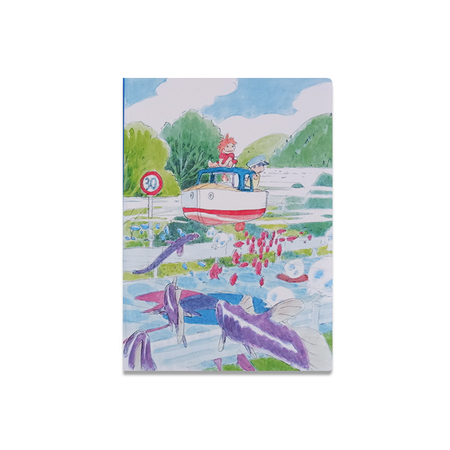 Ponyo-themed journal by Chronicle Books with illustrated cover and lined pages for writing and note-taking.