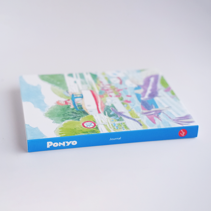 Chronicle Books Ponyo journal with a colorful cover featuring Ponyo and ocean-themed artwork, perfect for writing and note-taking.